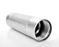 ICO aluminum charger holder with interior threads and open end