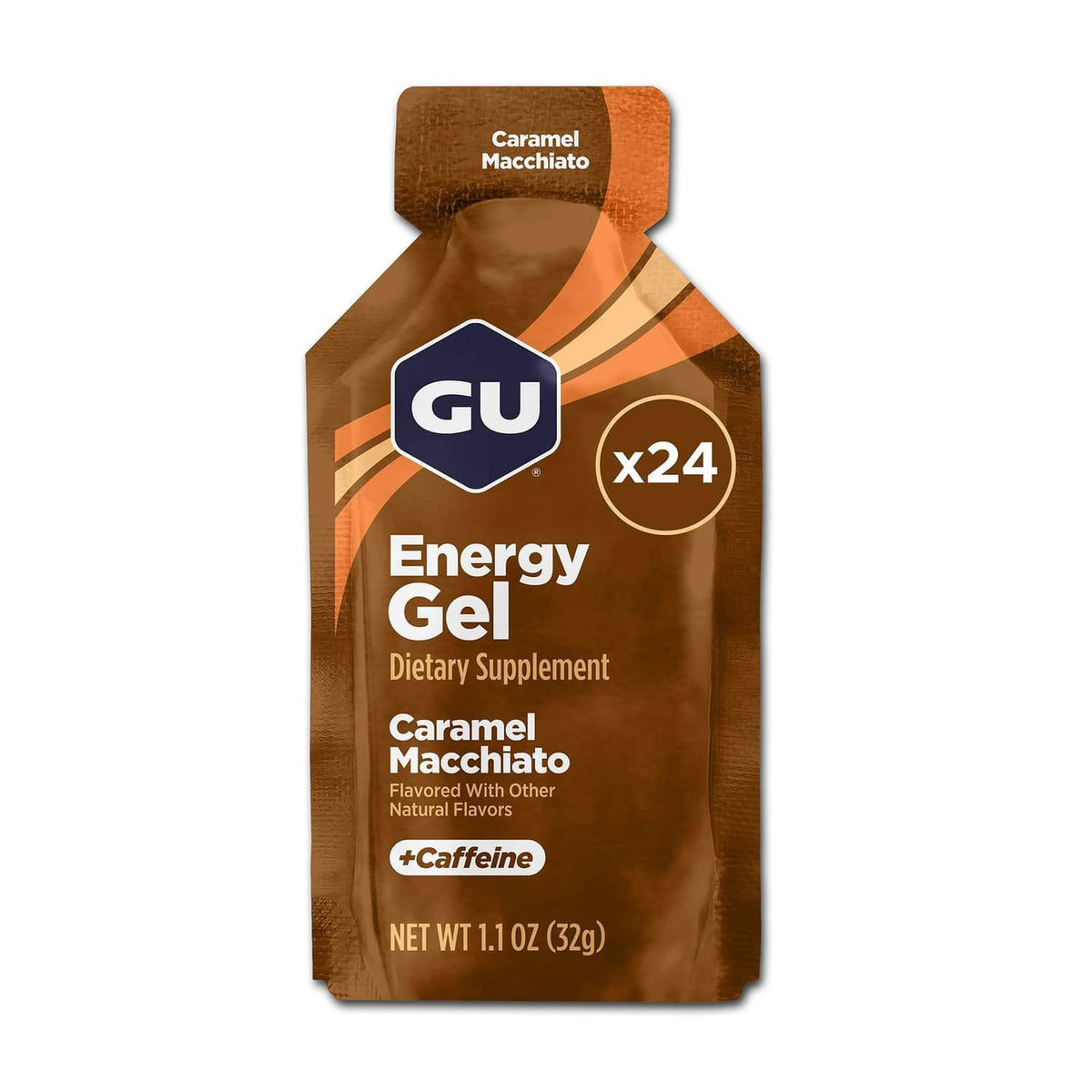Caramel macchiato energy gel pouch, GU, x24 count