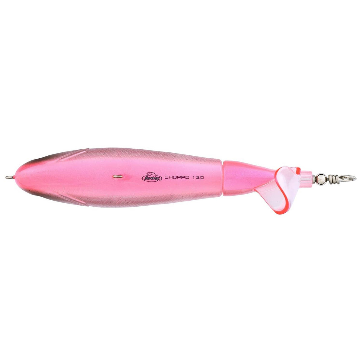 Berkley CHOPPO 120 pink topwater lure with treble hook