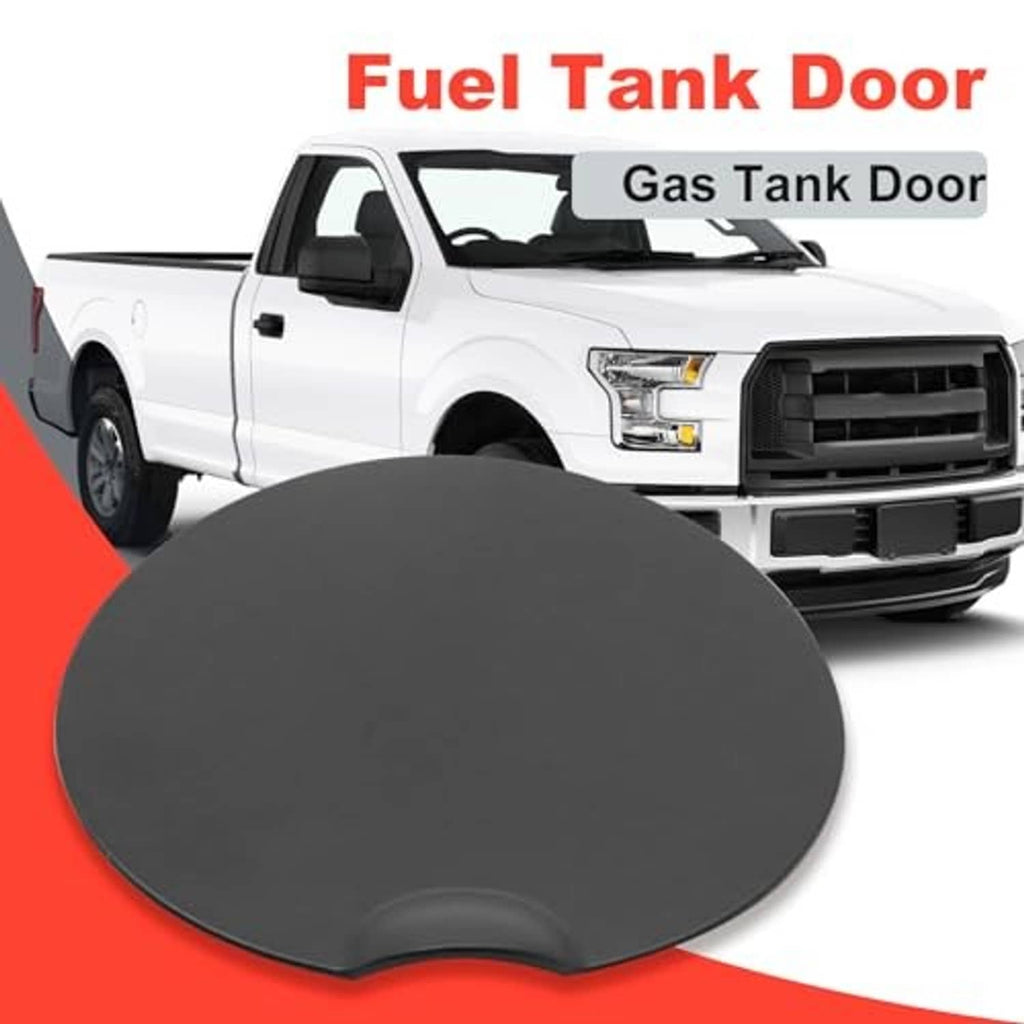Fuel tank door filler cover with molded clip mount points on underside