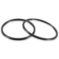 Black O-ring seals, two-piece set for pool leaf catcher lids