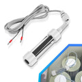 Salt cell replacement for hot tubs with white housing and gray wiring, including connector ends
