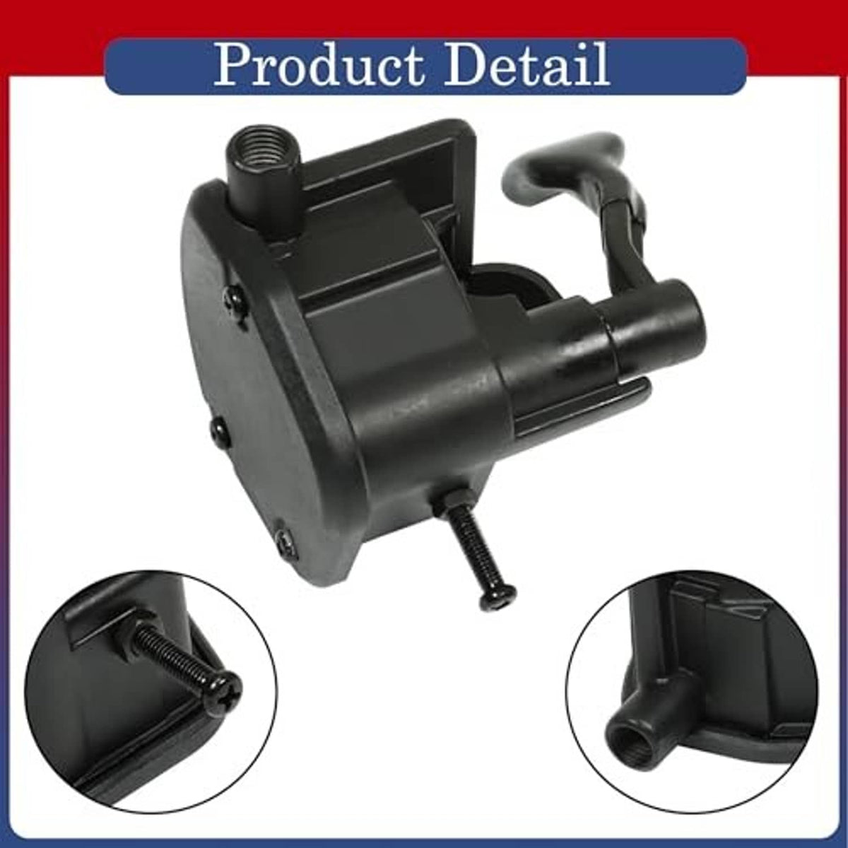 Black throttle replacement unit with vented housing and two mounting screws