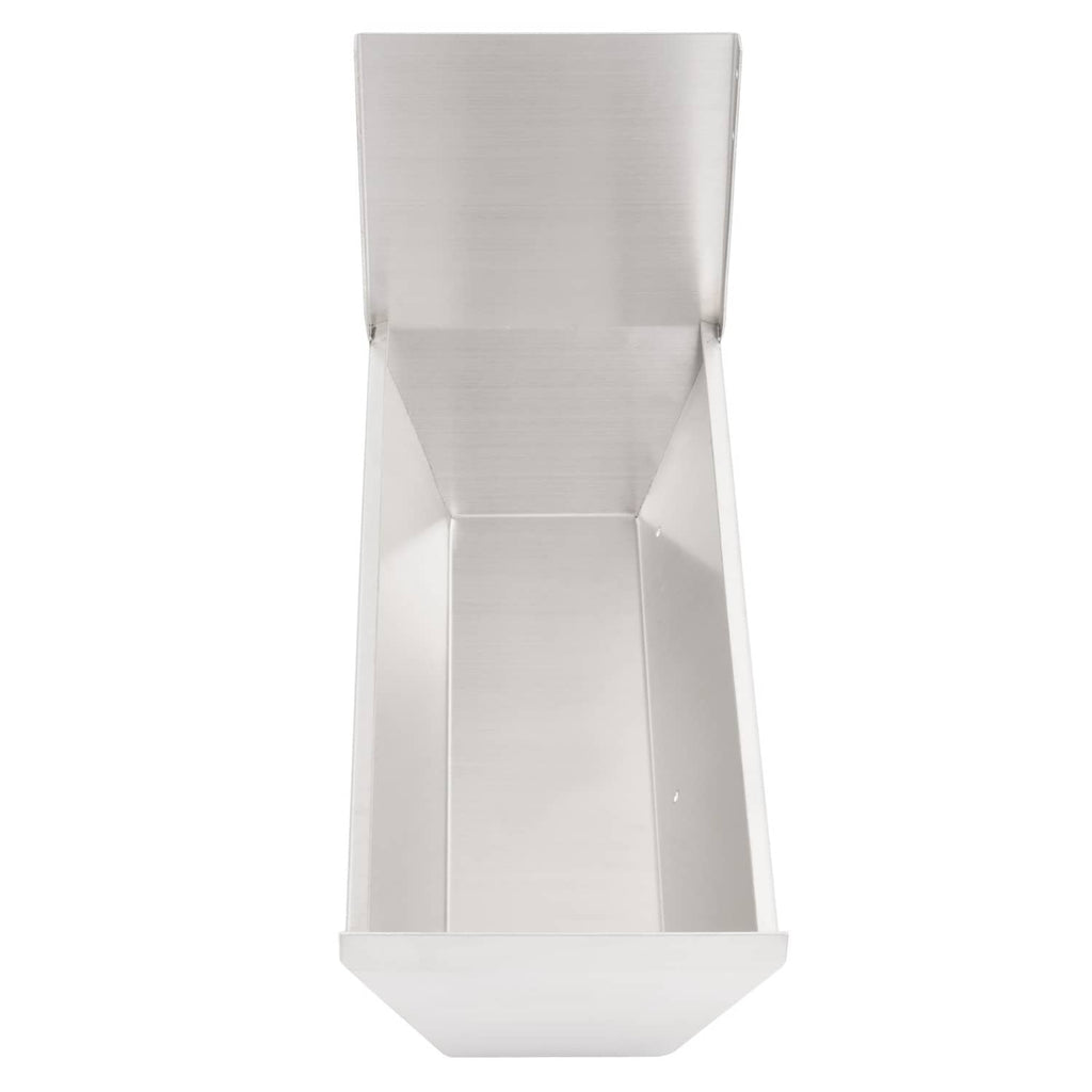 Aluminum steering console mount with tall inner column and wide bottom tray.