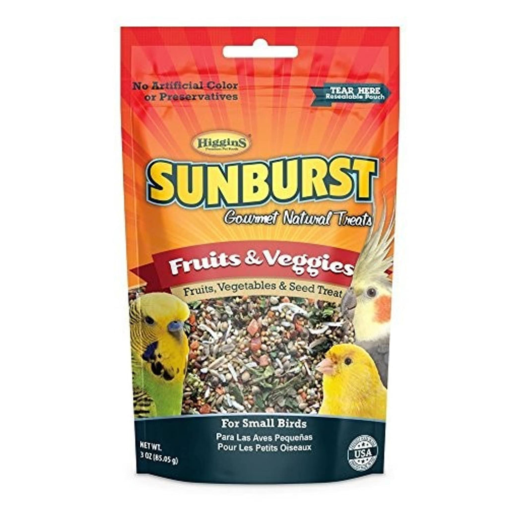 Higgins Sunburst Fruits & Veggies small bird treat bag