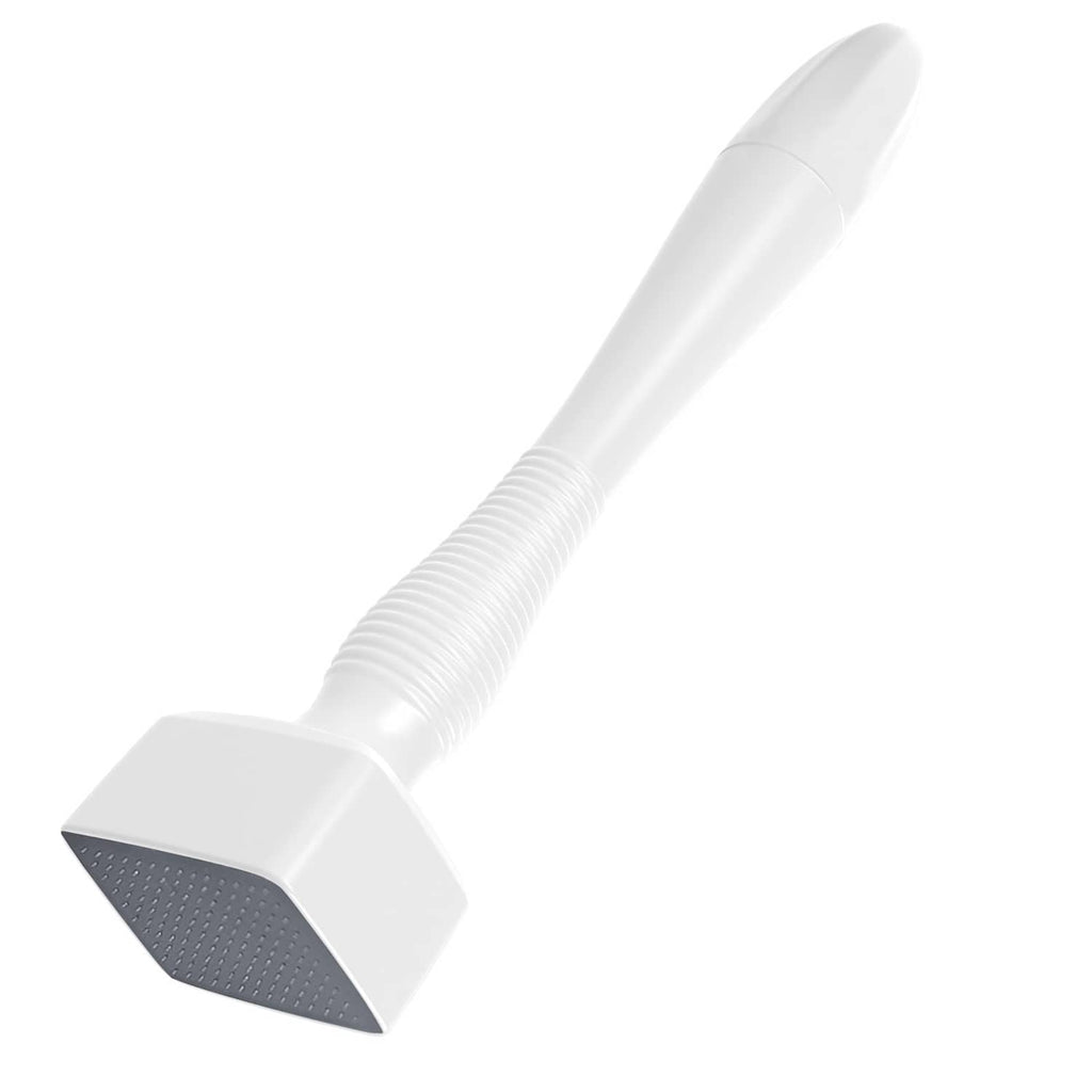 White microneedle dermastamp head with textured base plate