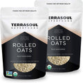 Terrasoul rolled oats pouch with “Rolled Oats” label and old-fashioned text