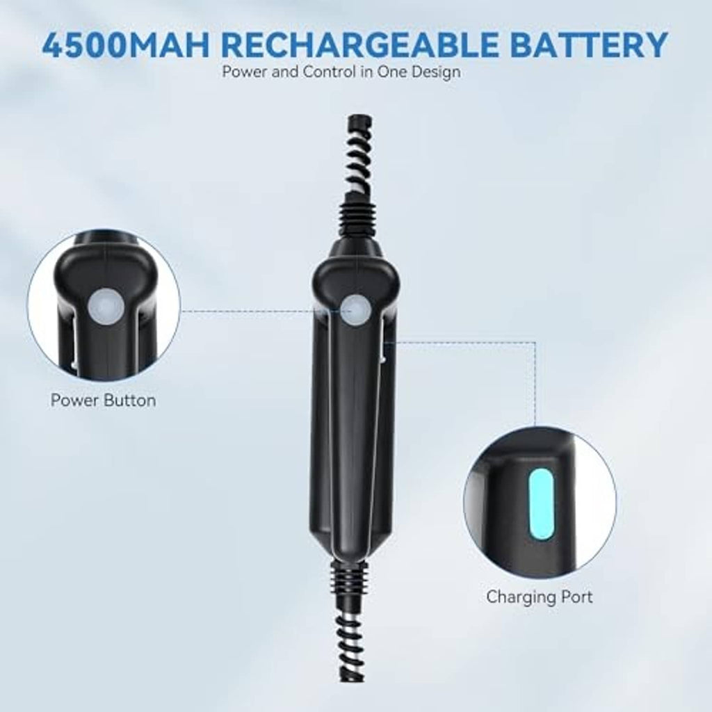 Rechargeable black battery controller with charging port for portable misting system