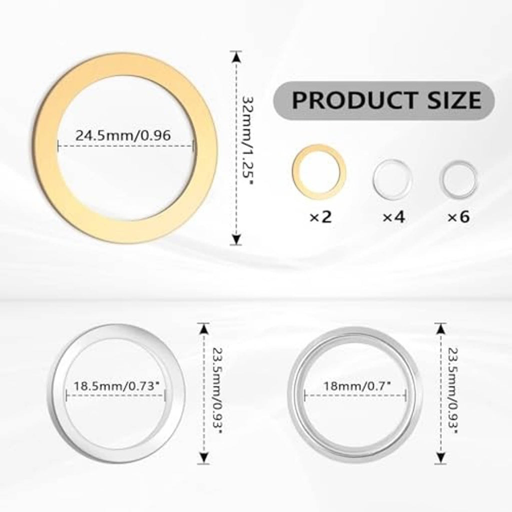 Oil drain plug crush washers with size options: copper and silver round gaskets