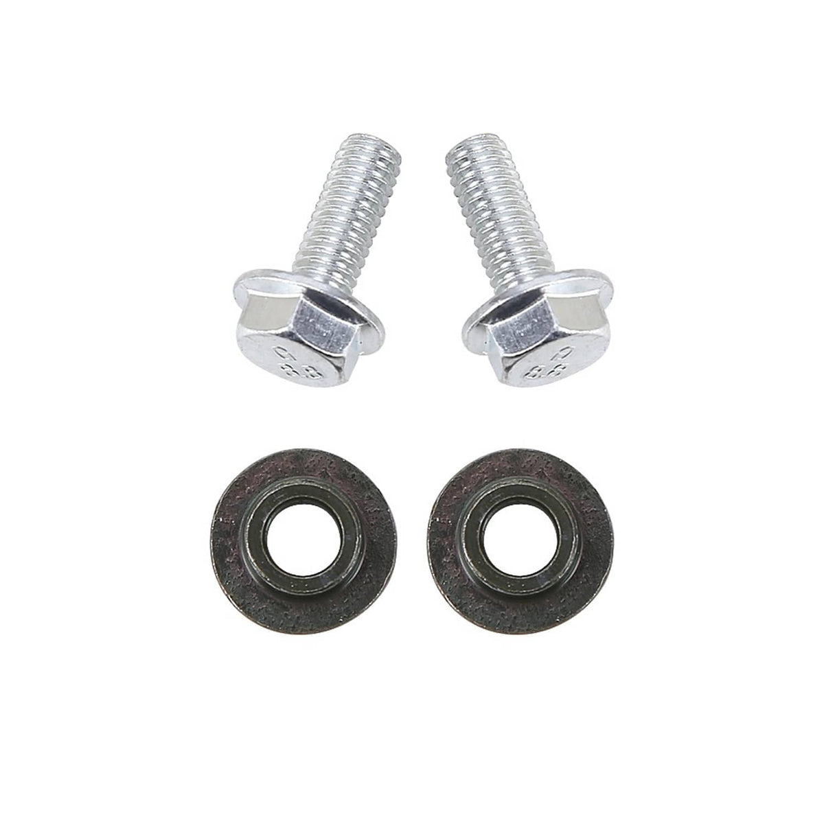 Petcock mounting hardware set: screws and rubber gaskets with washers