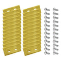 Gold robotic mower replacement blades with screws, 24-pack set