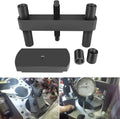 Cylinder liner press installer tool bracket with threaded posts and base plate