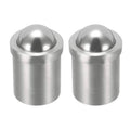 Stainless steel mini cabinet drawer knobs, silver, domed top, set of 2