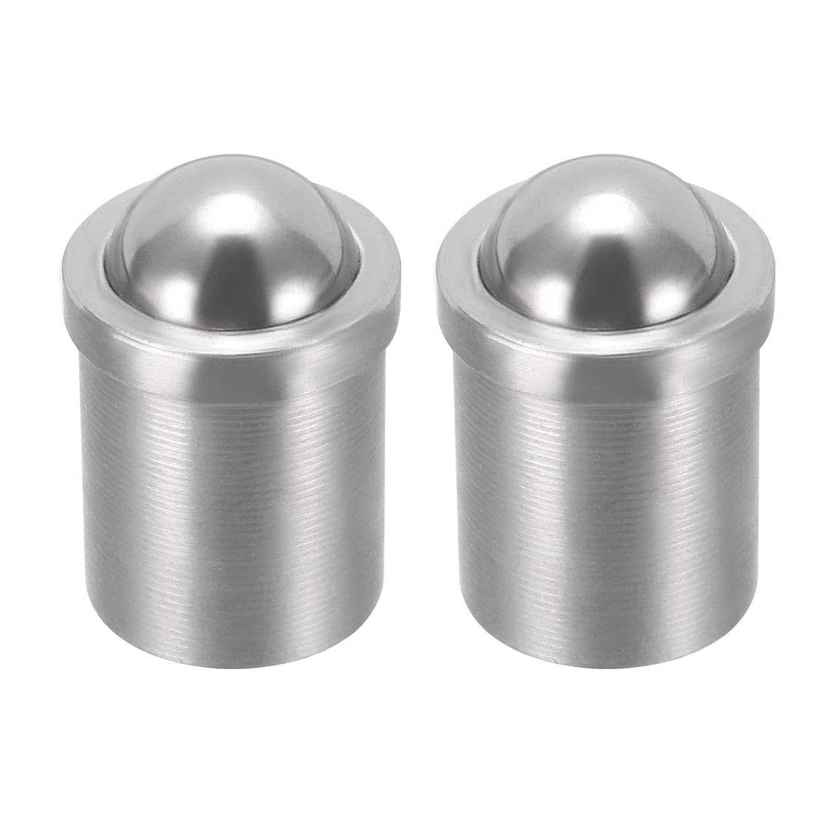 Stainless steel mini cabinet drawer knobs, silver, domed top, set of 2