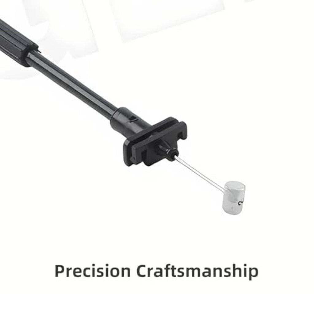 Door lock cable connector end with black housing and metal release pin