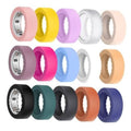 Ultra-thin sport ring cover set in assorted colors: pink, yellow, purple, white, beige