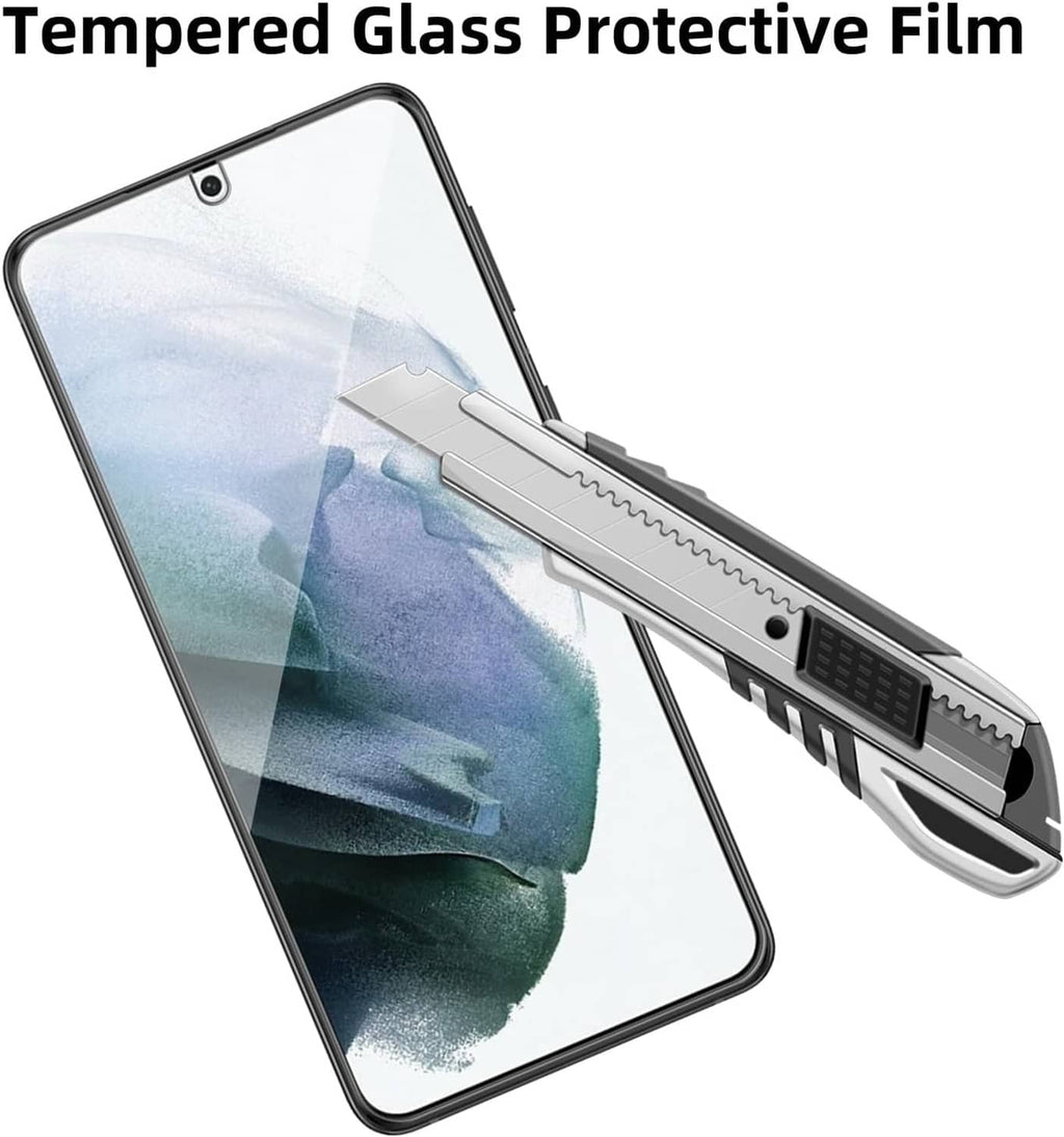 Tempered glass screen protector film with edge coverage for smartphone screen
