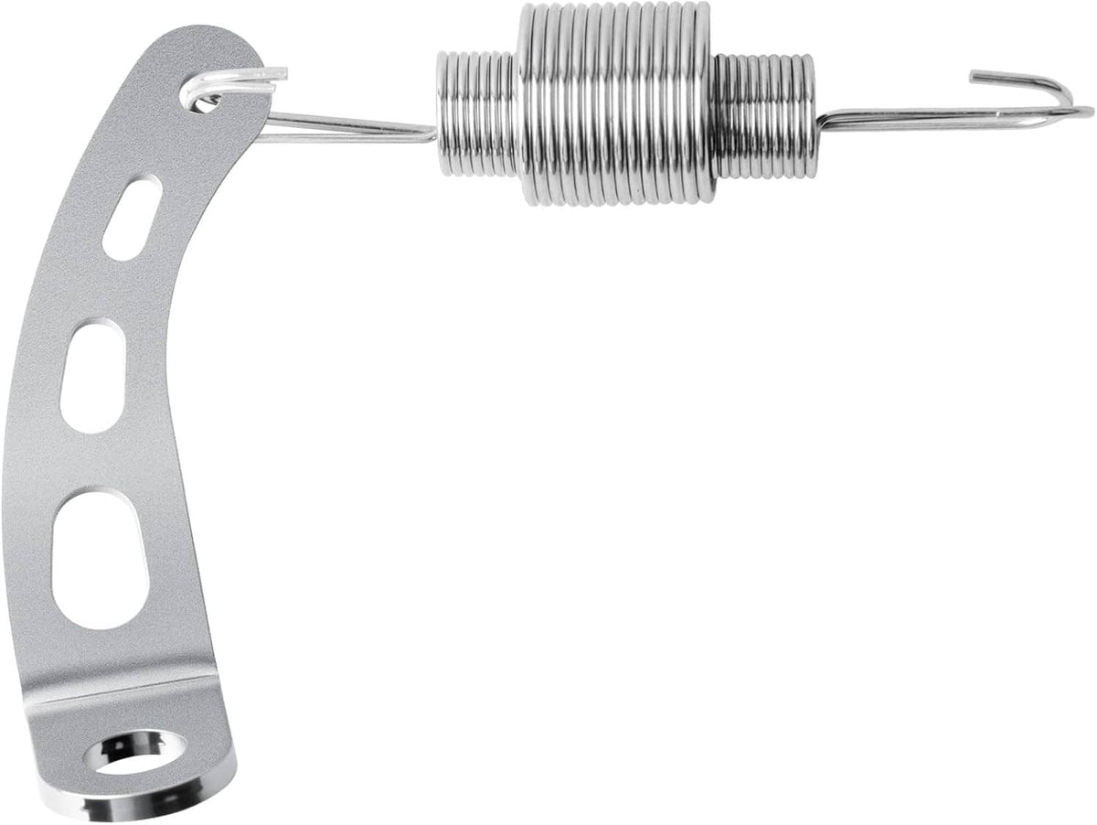 Stainless steel return spring bracket kit with coil spring and mounting bracket