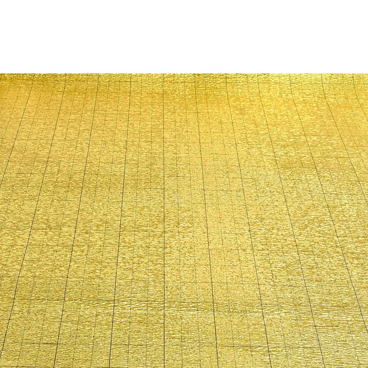 Gold floor underlayment roll sheet with fine grid texture