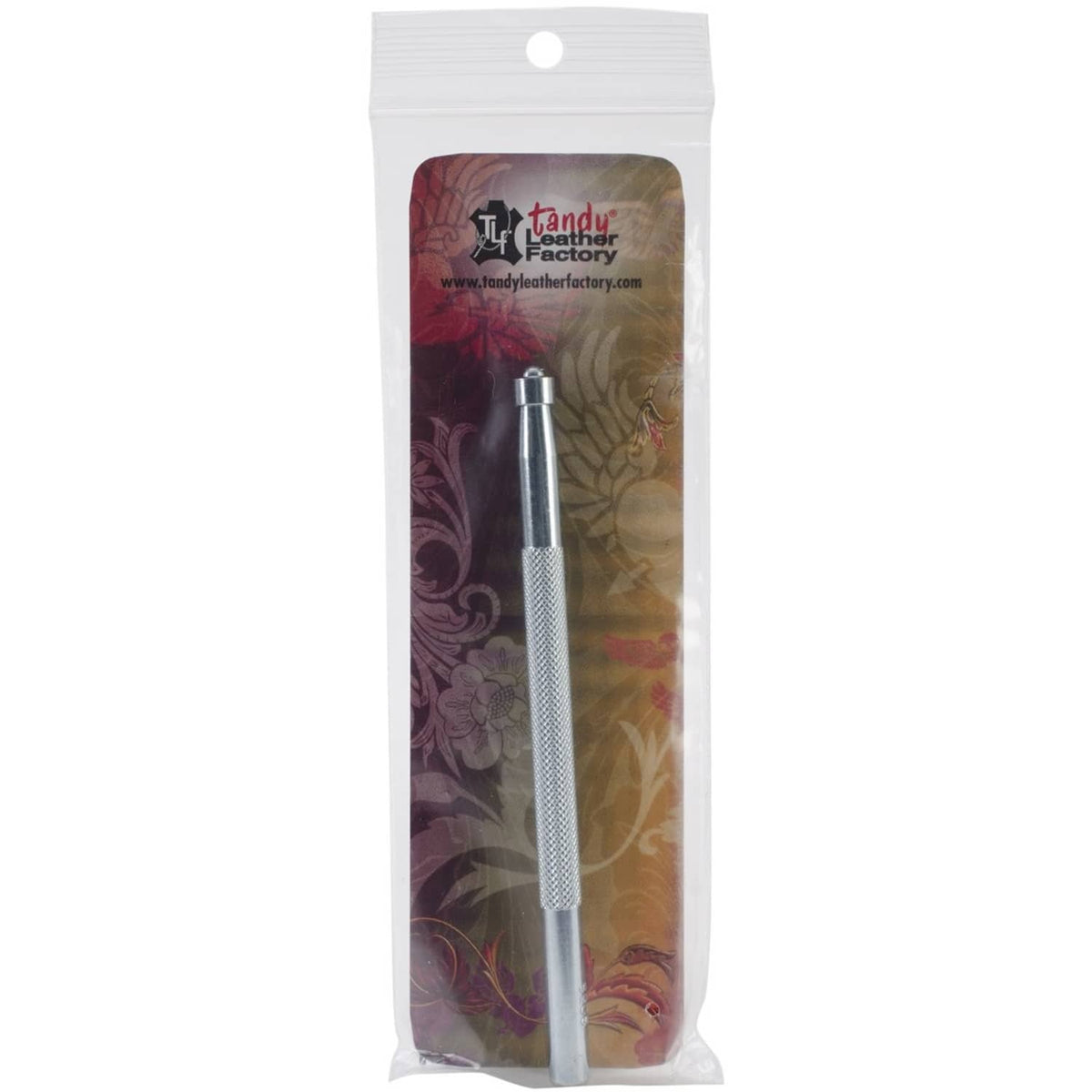 Tandy Leather Craftool snap setter tool with textured metal handle
