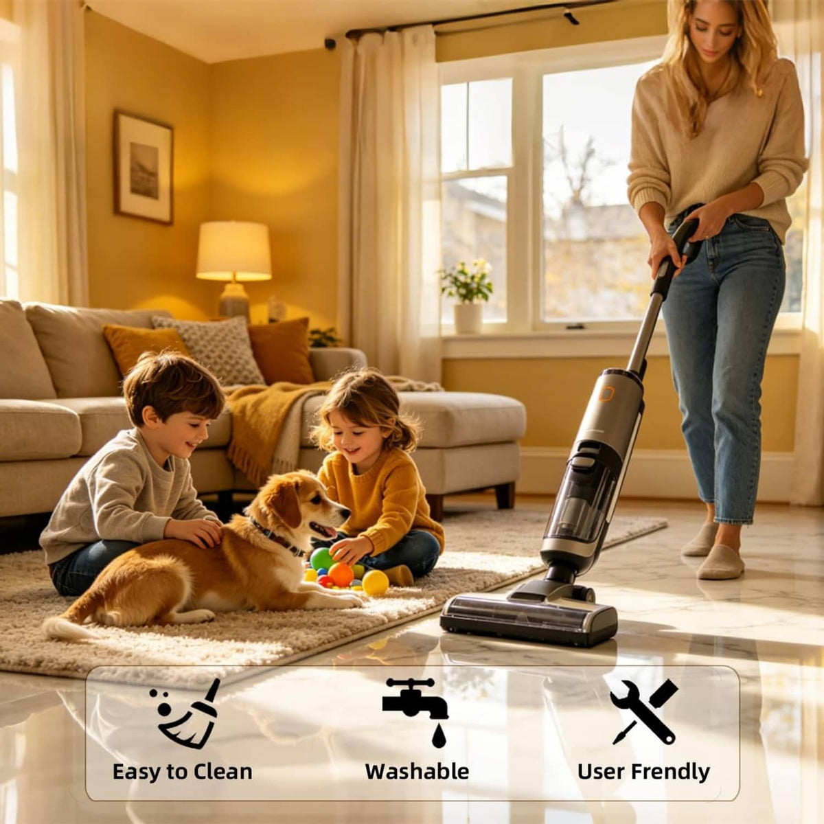 Roller brush replacement accessory used on carpet with gray scrub cylinder and black base
