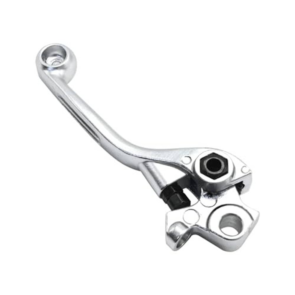 Front brake lever replacement, silver lever with black pivot block and clamp plate