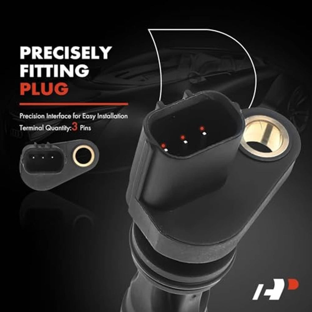 Crankshaft position sensor with 3-pin plug and gold-toned sealing ring