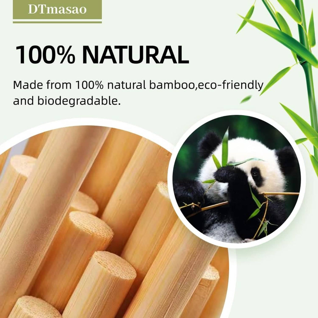 Natural bamboo dowel rods laid side by side, showing round cut ends