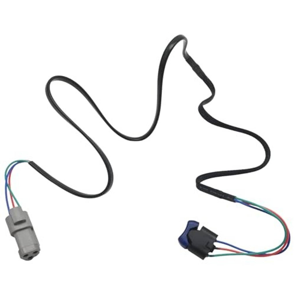 Power trim tilt switch wiring kit with black harness and grey plus blue connector blocks