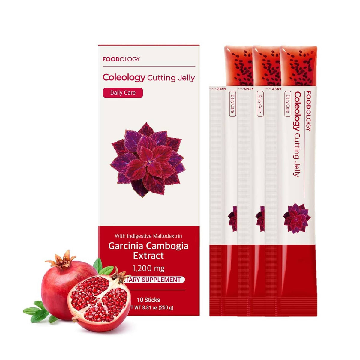 FOODOLOGY Coleology cutting jelly pomegranate box and stick pack