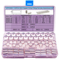 Xffcsec non-insulated copper wire crimp ferrules assortment kit in clear case