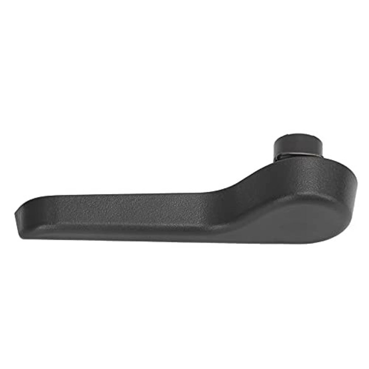 Dark gray recliner handle with rounded end cap and smooth curved grip