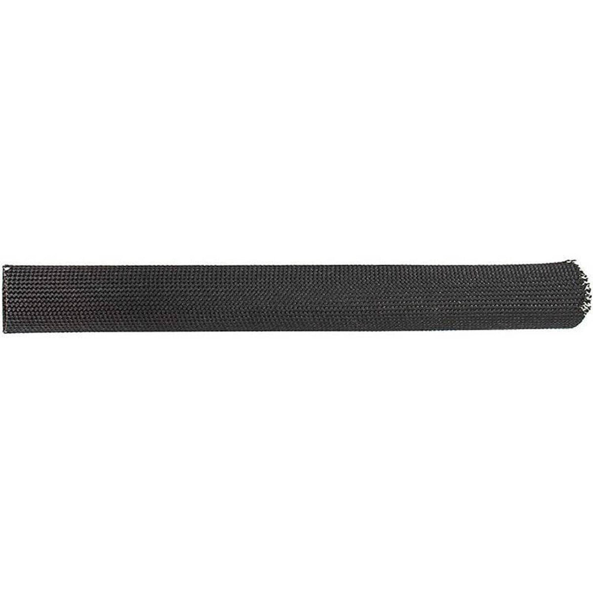 Black protective hose sleeve cover for high-pressure line, textured fabric