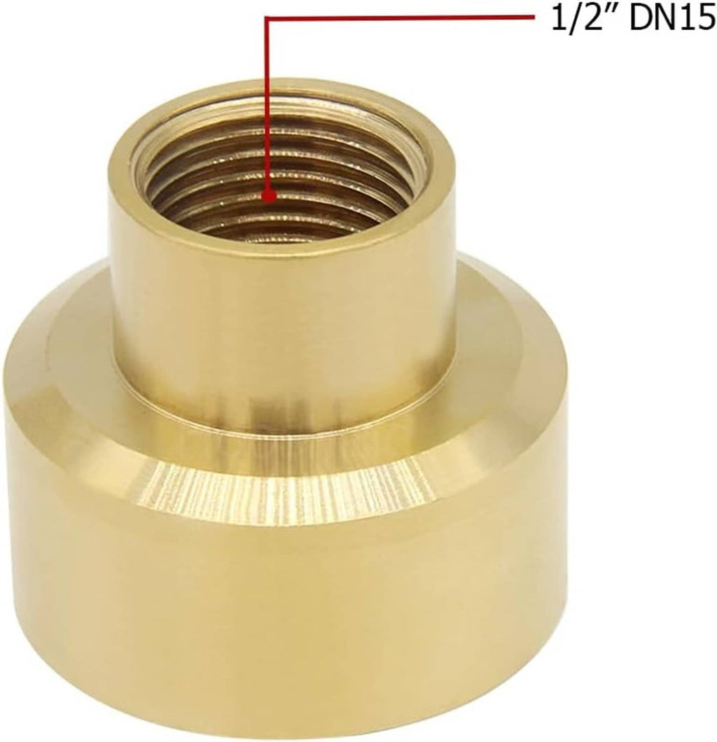 Brass fountain nozzle base with female thread inlet for 1/2" DN15