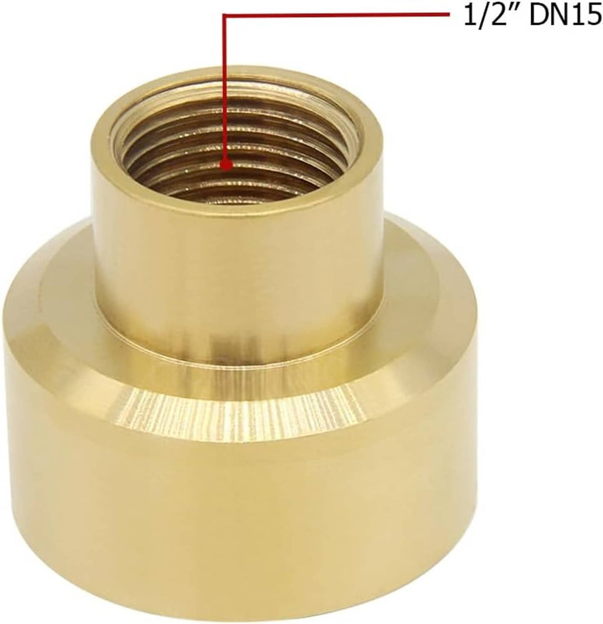 Brass fountain nozzle base with female thread inlet for 1/2" DN15