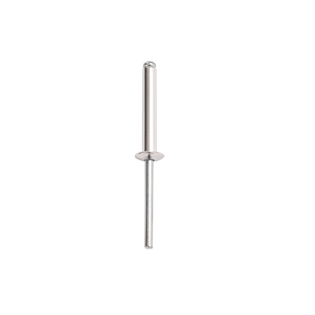 Silver metal mounting pin with flat head for traction pad installation