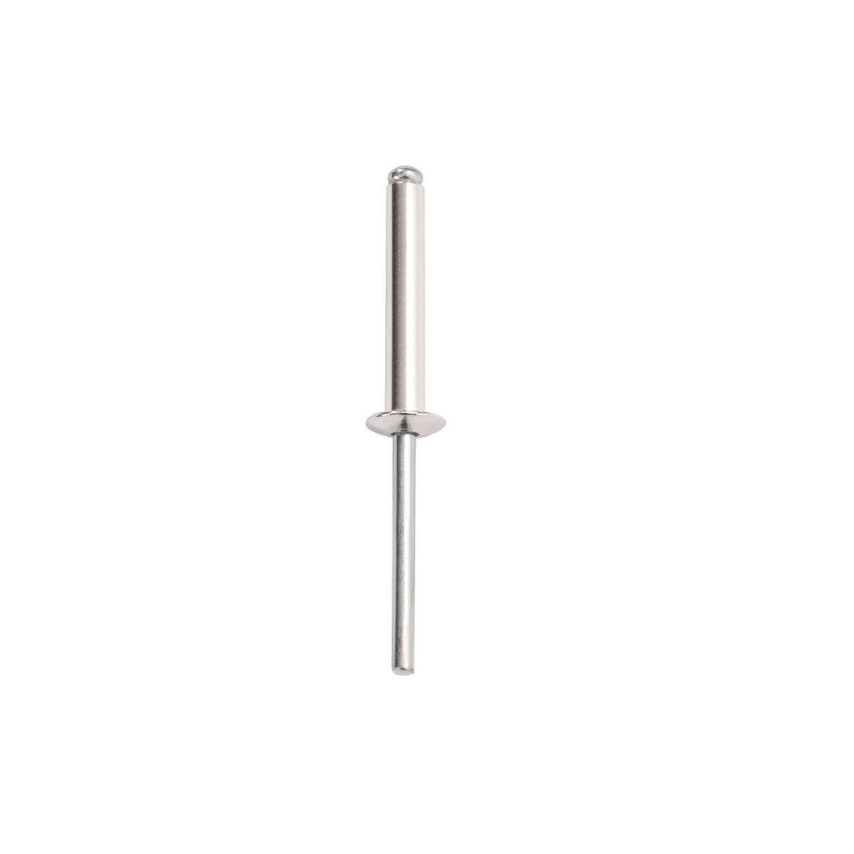 Silver metal mounting pin with flat head for traction pad installation