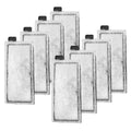 Aquarium filter cotton replacement pads, white with black tabs, 8-pack
