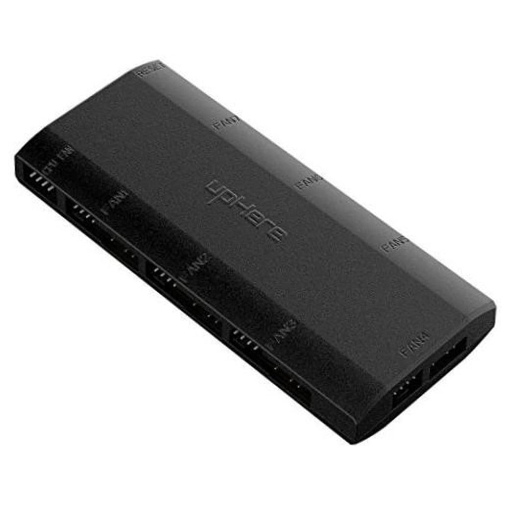 UDHERE fan hub/splitter with dark rectangular case and multiple fan connectors on side