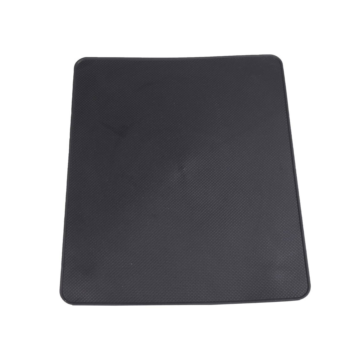 Textured black plastic cup holder bezel cover panel with smooth edges