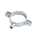 Galvanized split-ring pipe hanger clamp for 2 in. O.D. tubing