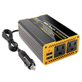 ZELMT 300W car power inverter, black and yellow with DC plug and AC outlets