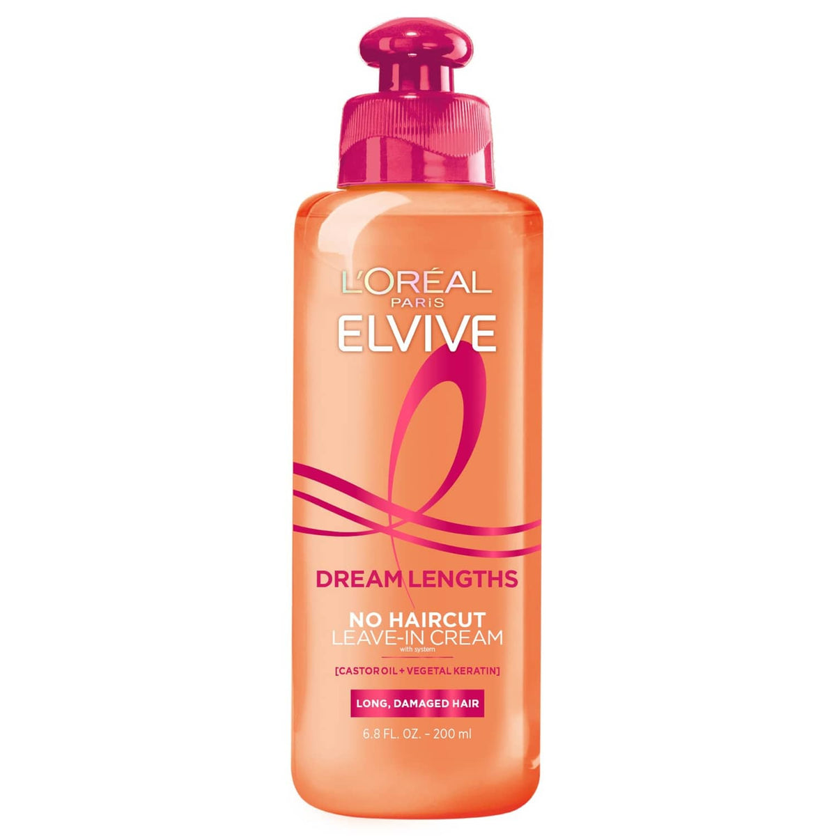L'oreal Paris Elvive Dream Lengths leave-in cream bottle for long, damaged hair
