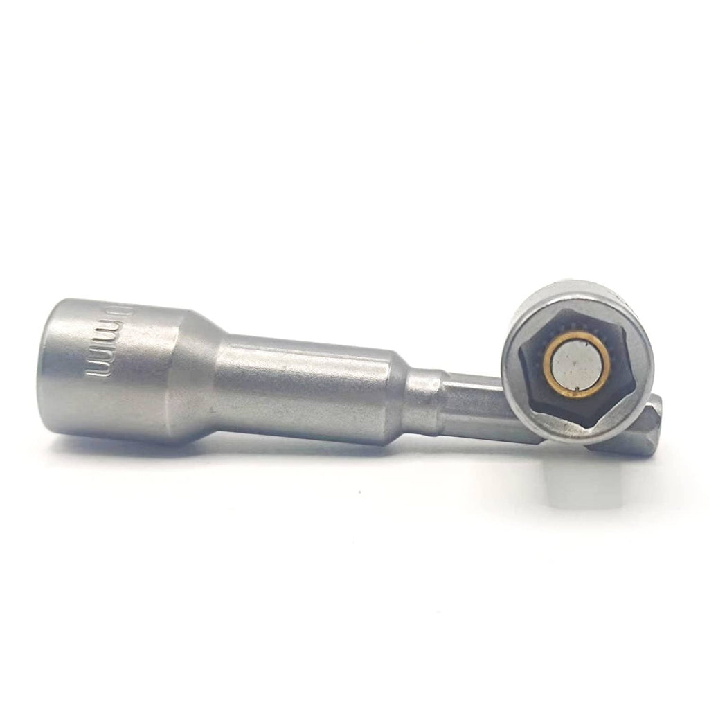 10mm nut driver bit with magnetic socket tip and 1/4 in hex shank