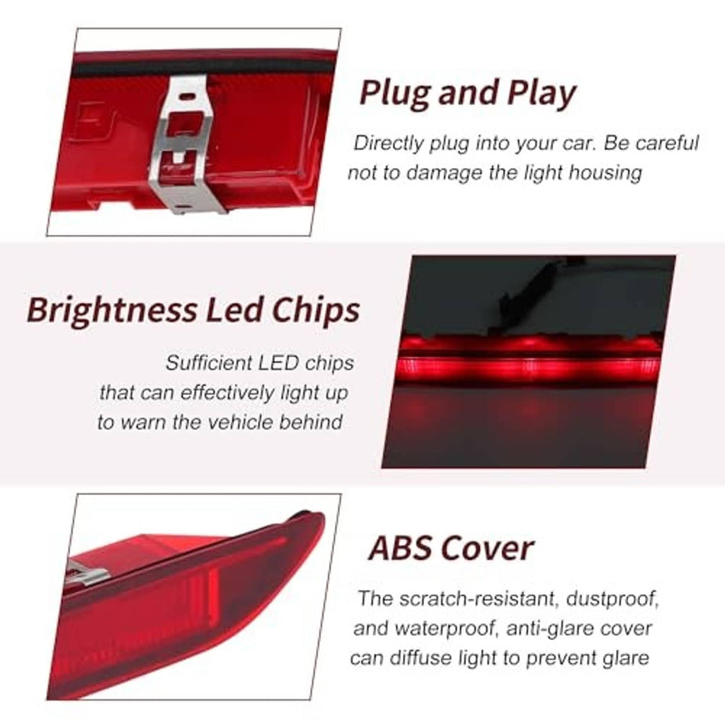 Red brake light housing with clear cover and mounting bracket