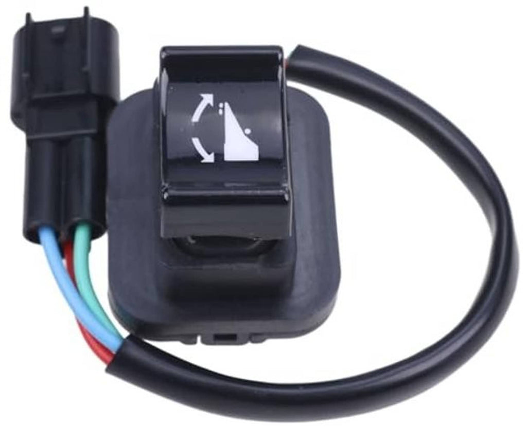 Black trim tilt switch assembly with arrow icon panel and wired connector