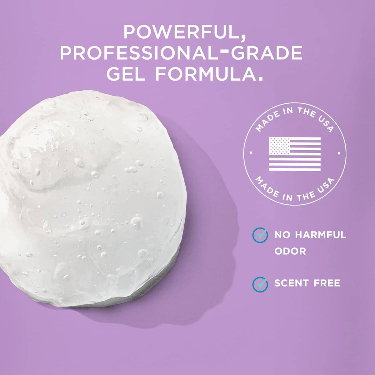 Callus remover gel puck with white, gel-like texture