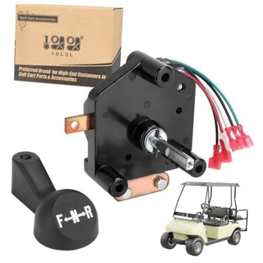 Forward/reverse switch assembly with black housing and wire harness for golf carts