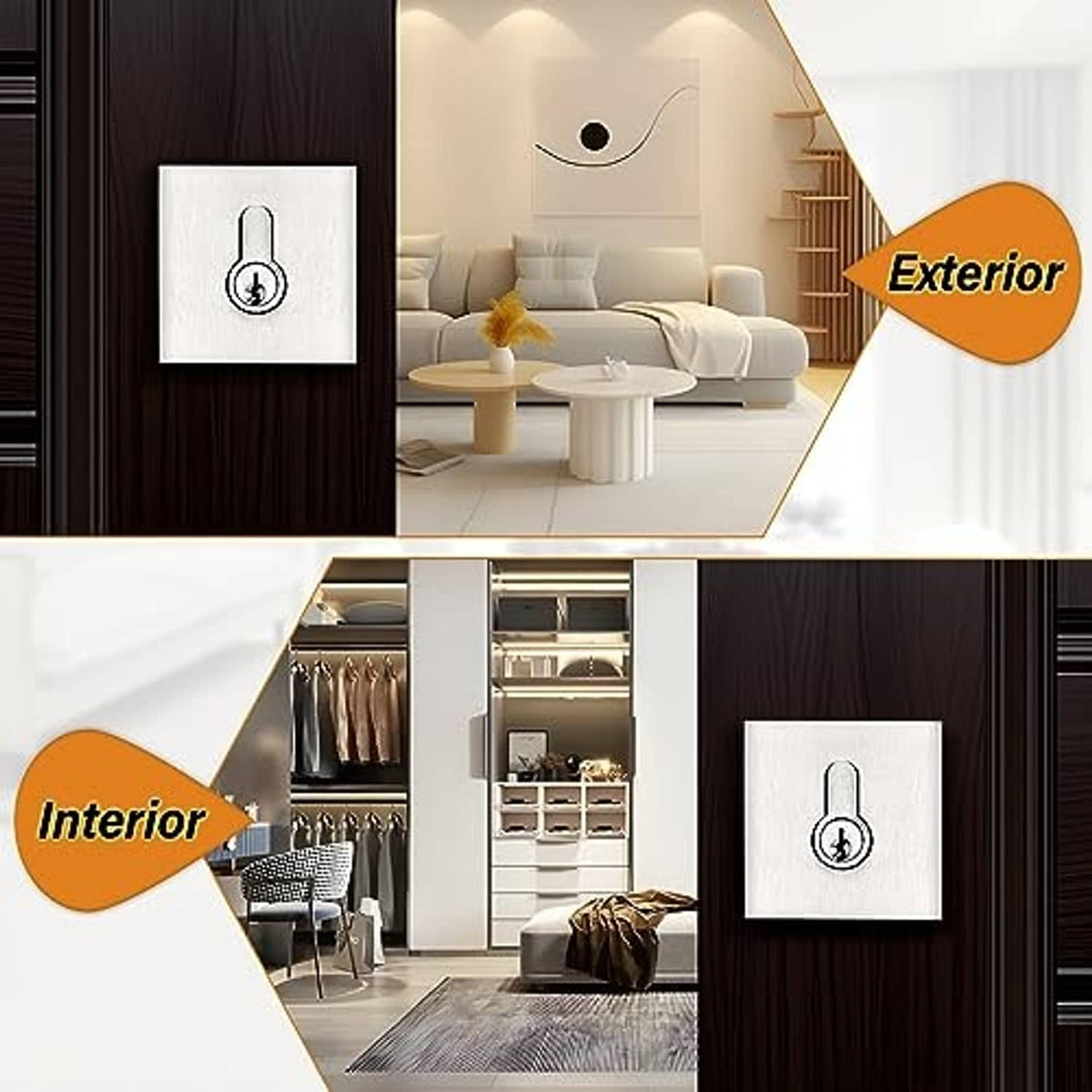 Brushed nickel keyed-alike double cylinder deadbolt with exterior and interior covers