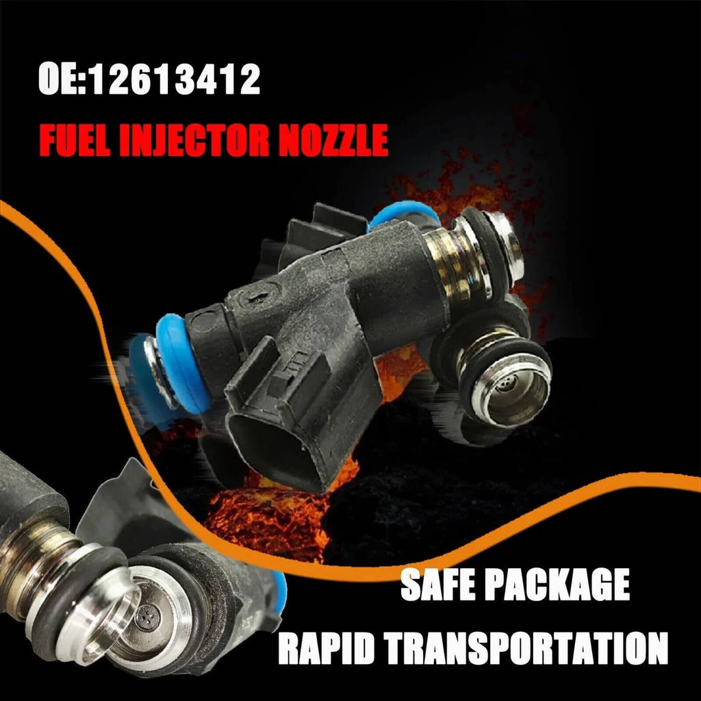 Fuel injector nozzle with blue seal ring and metal tip, OE number visible